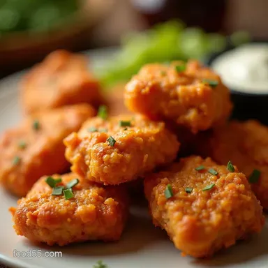 Baked Buffalo Chicken Nuggets My Crispy Juicy Weeknight Favorite Recipe Card