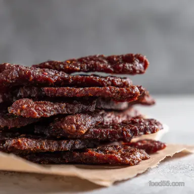 Easy Ground Beef Jerky Recipe Bangers Bites Recipe Card