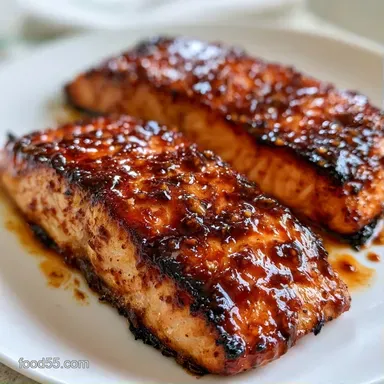 BBQ Salmon Bowl for 4 Servings Recipe Card