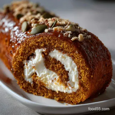 Pumpkin Roll: The Best Cream Cheese Filling Recipe Recipe Card