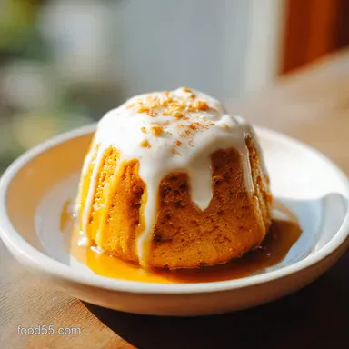Pumpkin Pudding with Warm Spices for 6 Servings Recipe Card