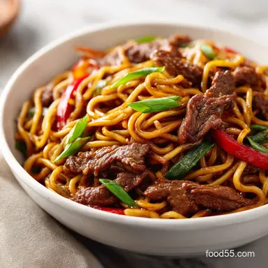 Beef Lo Mein in 30 Minutes: Tender Beef and Silky Noodles Recipe Card