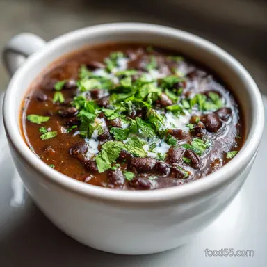 Black Bean Soup Recipe Ready in 30 Min Recipe Card