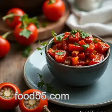 My Grandmother's Secret: Blend Roasted Red Peppers with Chimichurri Recipe Card