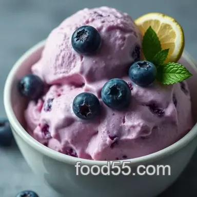Easy Blueberry Ice Cream Recipe: A Creamy Delight for Summer Days Recipe Card