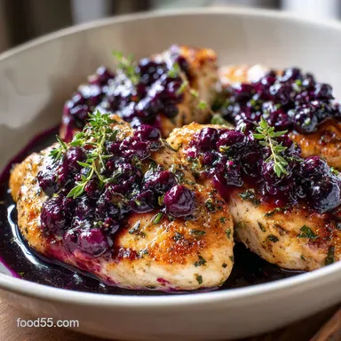 Blueberry Thyme Chicken for 4 Servings