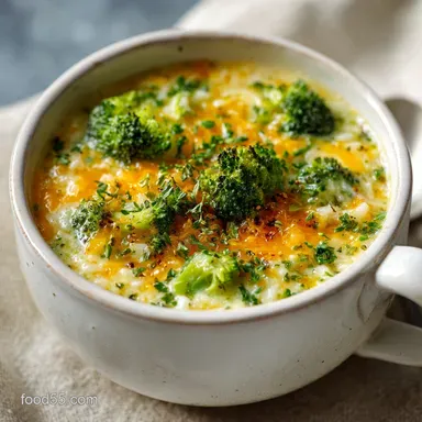 Rich Broccoli Cheddar And Rice Soup Ready in 45 Minutes