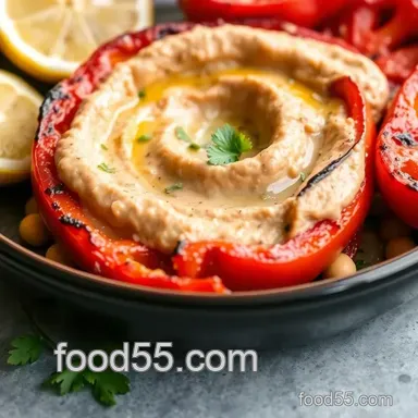 Easy & Flavorful Broiled Red Pepper Hummus: My Secret for Smooth Joy Recipe Card