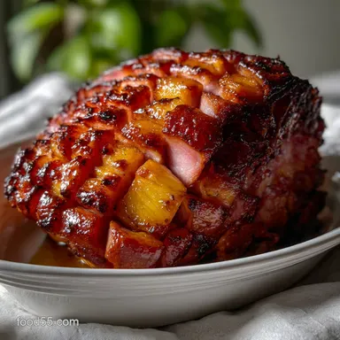 Brown Sugar Pineapple Ham Easter Ham: Sticky Moist