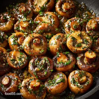 Sauteed Mushrooms with Buttery Garlic Sauce: The Best Quick Umami Side Recipe Card
