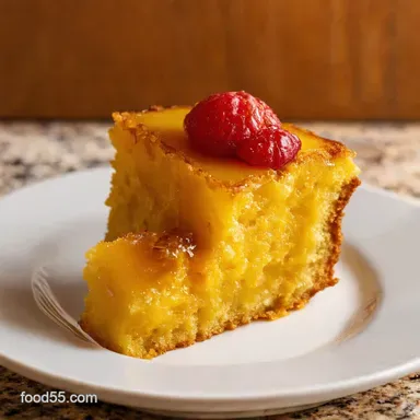 Campfire Pineapple Upside Down Cake Foil My GoTo Picnic Treat Recipe Card