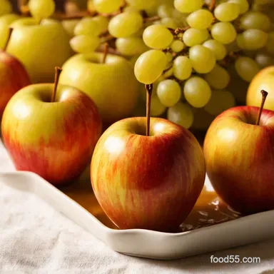 Caramel Apple Grapes My Easy NoMess BiteSized Caramel Apples Recipe Card