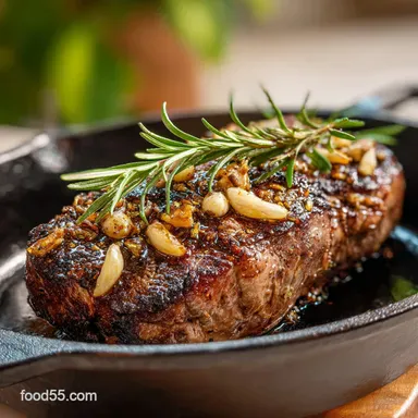 Best Cast Iron Recipe with Garlic for 2 Servings