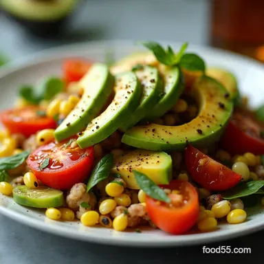 Best Charred Corn Avocado Tomato Salad Recipe Easy Summer Side