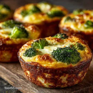 Cheesy MakeAhead Broccoli and Cheese Egg Muffins My GoTo Recipe Card