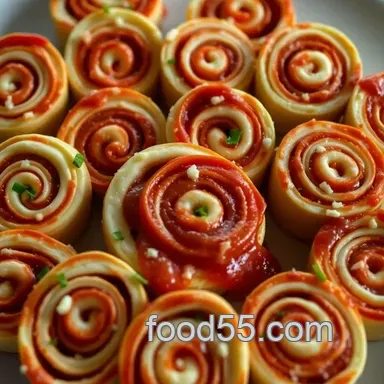 Cheesy Pepperoni Pinwheels Recipe: Easy Party Bites! Recipe Card