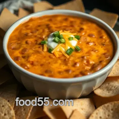 Easy & Cheesy Refried Bean Dip Recipe: The Ultimate Crowd-Pleaser Recipe Card