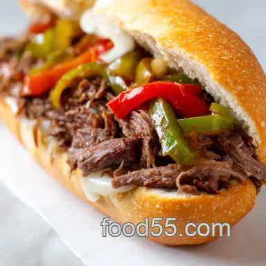 Chicago Beef Recipe: Windy City Italian Beef Sandwich Recipe Card