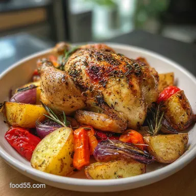 Best Meal Prep Recipe with Chicken and Vegetables: Charred & Zesty Recipe Card