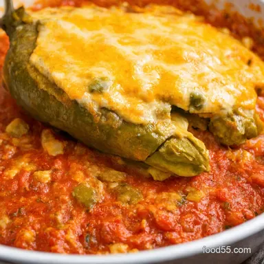 Chile Relleno Dip Fiesta Creamy Cheesy Mexican Bliss Recipe Card