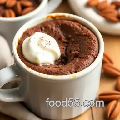 Chocolate Almond Flour Mug Cake: 7 Simple Steps to Delight Recipe Card