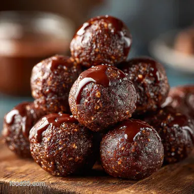 Chocolate Brownie Date Balls My Easy NoBake Fudgy Recipe Recipe Card