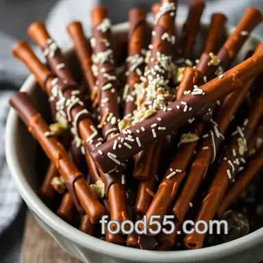 Sweet & Salty Chocolate Pretzel Rods: A Family Favorite Recipe Recipe Card