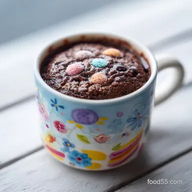 Mugs52 Chocolate Mug Cake for One in 3 Min Recipe Card