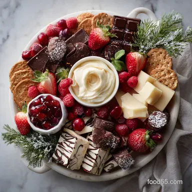 Christmas Dessert Board for Parties in 25 Min Recipe Card