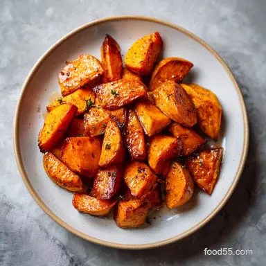 Roasted Sweet Potatoes Cinnamon Honey Recipe: Baked