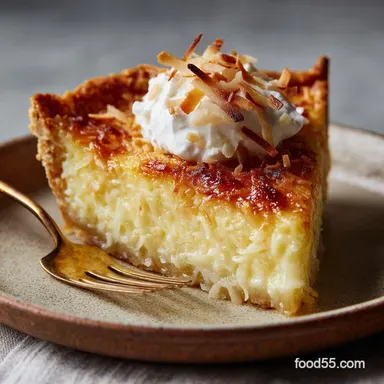 Coconut Pie: The Ultimate Classic Baked Custard Recipe Recipe Card