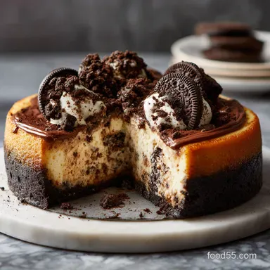 Oreo Cheesecake: The Best Classic Baked Showstopper Dessert Recipe Recipe Card