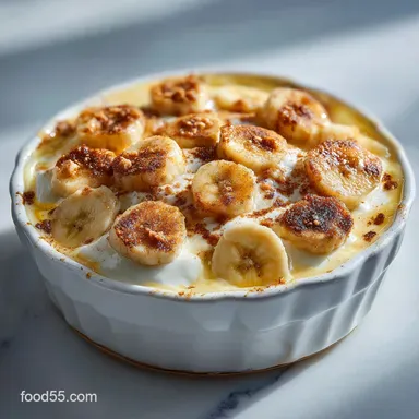 Banana Pudding: No-Bake Cream Cheese Custard Recipe Card