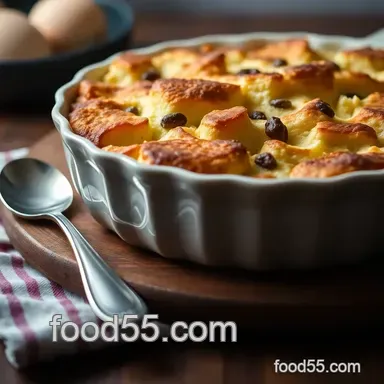 Classic Bread and Butter Pudding: A Heartwarming Family Favourite Recipe Card