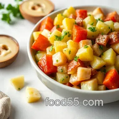 German Potato Salad Recipe: Aunt Mildred's Oktoberfest Upgrade Recipe Card