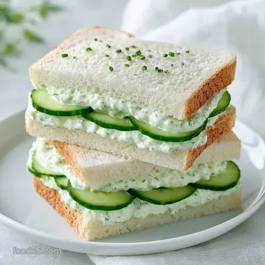 Classic Mayo Cucumber Sandwiches in 20 Min Recipe Card