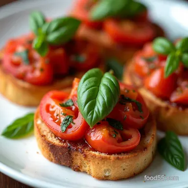My Favorite Bruschetta with Tomato and Basil Crisp Juicy Easy