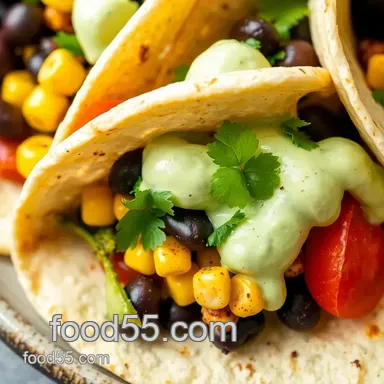 Delicious Veggie Tacos with Avocado Creamy Sauce: 5 Easy Tips for Flavor! Recipe Card