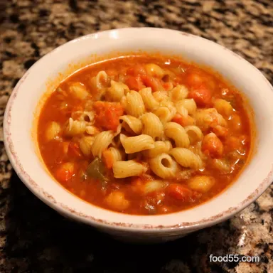 Copycat Pasta Fagioli Soup Olive Garden Hearty Weeknight Classic Recipe Card
