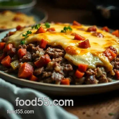 Corned Beef Shepherd's Pie: An Irish-American Twist! Recipe Card