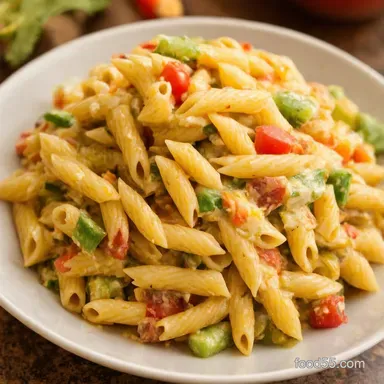 Cowboy Pasta Salad My GoTo Hearty TexMex Pasta Toss for Potlucks Recipe Card