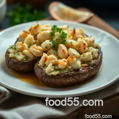 Crab-tivating crab stuffed mushrooms: Seaside Delight! Recipe Card