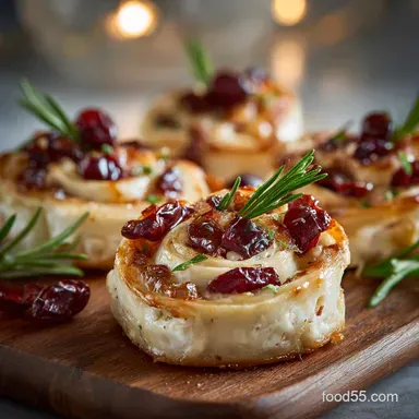 Christmas Eve Appetizers: Elegant Cranberry Brie Pinwheels