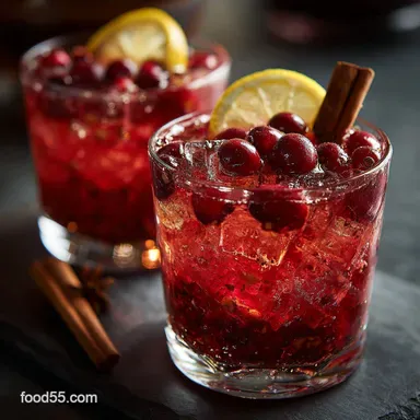 Thanksgiving Cocktails: The Cranberry Maple Rye Smash Recipe Recipe Card