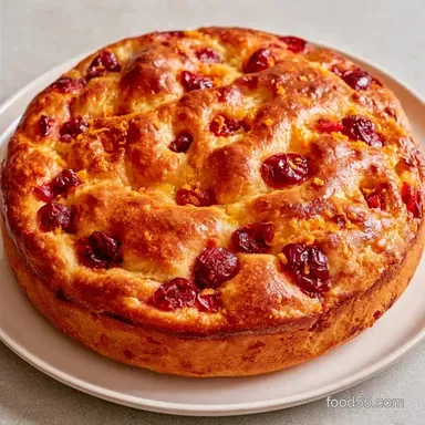 Cranberry Orange Focaccia for 12