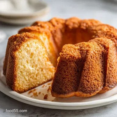 Classic Pound Cake Recipe with Cream Cheese Recipe Card