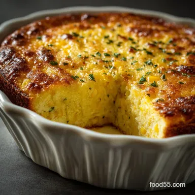 Savory Corn Pudding: Best Ultra-Creamy Cheddar Casserole Recipe