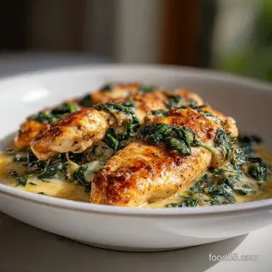 Creamy Chicken Breast in Spinach Parmesan Sauce: The Easy Weeknight Florentine