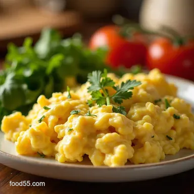 Creamy Cottage Cheese Egg Scramble My Favorite Weekday Brunch Recipe Card