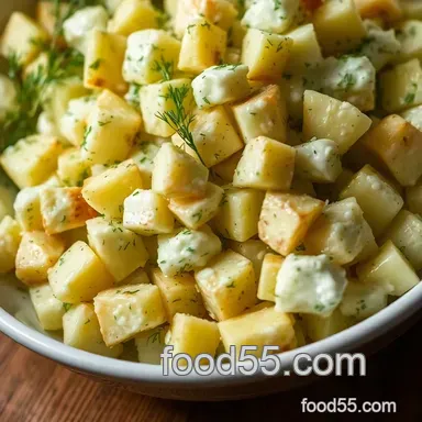 Creamy Dill Potato Salad with Dried Dill: A Family Favorite Recipe Card